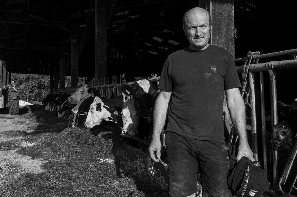 Le producteur de lait de la laiterie La Chapelle